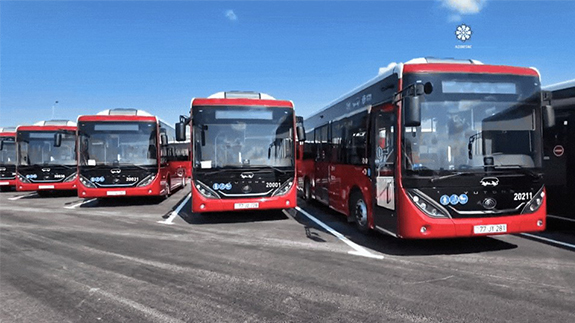 Azerbaijan President Witnesses Delivery of 235 Yutong Buses to Ganja